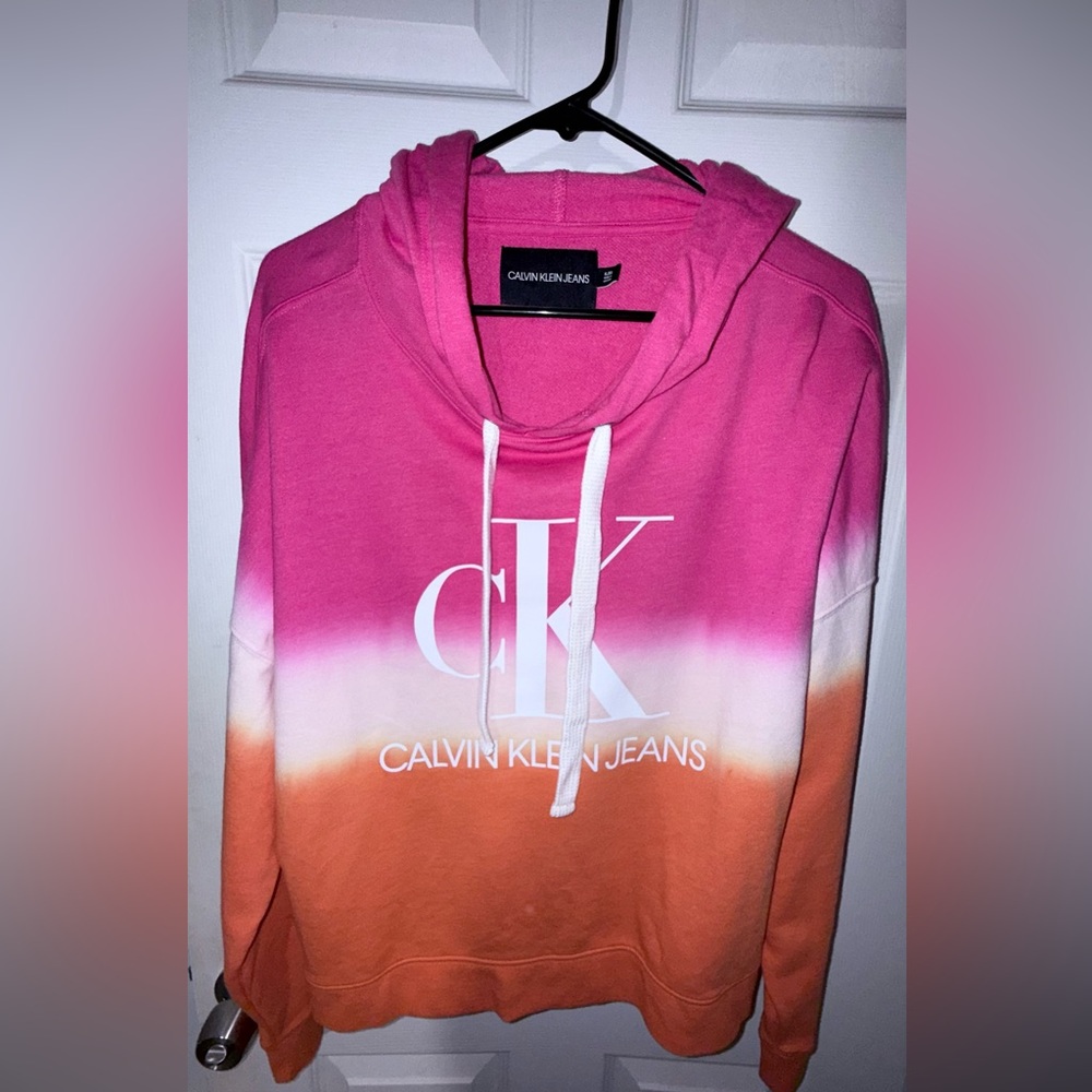 Calvin Klein Jeans Tie-Dye Pink/Orange Hoodie